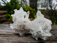 Natural Etched Quartz Clusters x 6 From Zambia - Toprock Gemstones and Minerals