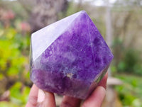 Polished Chevron Amethyst Crystals x 4 From Zambia - Toprock Gemstones and Minerals