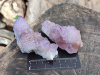 Natural Amethyst Spirit Quartz Clusters x 6 From South Africa - Toprock Gemstones and Minerals
