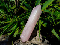 Polished Double Terminated Rose Quartz Points x 2 From Madagascar - Toprock Gemstones and Minerals