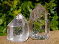 Polished Clear Quartz Crystals x 6 From Madagascar - Toprock Gemstones and Minerals