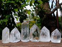 Polished Clear Quartz Crystals x 6 From Madagascar - Toprock Gemstones and Minerals