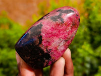 Polished Rhodonite Free Forms x 6 From Rhusinga, Zimbabwe - Toprock Gemstones and Minerals