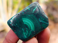 Polished Flower Banded Malachite Free Forms x 35 From Congo - Toprock Gemstones and Minerals