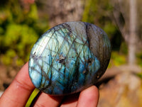 Polished Labradorite Palm Stones x 12 From Tulear, Madagascar - Toprock Gemstones and Minerals