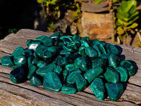 Polished Flower Banded Malachite Free Forms x 70 From Congo - Toprock Gemstones and Minerals