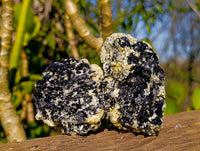 Natural Schorl Black Tourmaline Specimens x 6 From Namibia - Toprock Gemstones and Minerals