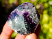 Polished Watermelon Fluorite Free Forms x 12 From Uis, Namibia - Toprock Gemstones and Minerals