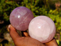 Polished Star Rose Quartz Spheres x 4 From Madagascar - Toprock Gemstones and Minerals