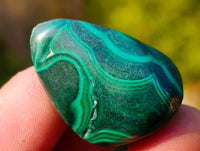 Polished Flower Malachite Free Forms x 70 From Congo - Toprock Gemstones and Minerals