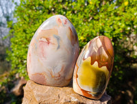Polished Polychrome Jasper Standing Free Forms x 4 From Madagascar - Toprock Gemstones and Minerals