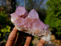 Natural Amethyst Spirit Quartz Clusters x 4 From South Africa - Toprock Gemstones and Minerals