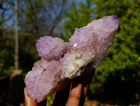 Natural Amethyst Spirit Quartz Clusters x 4 From South Africa - Toprock Gemstones and Minerals