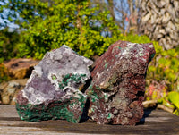 Natural Ball Malachite On Dolomite Matrix Specimens x 2 From Kambove, Congo - Toprock Gemstones and Minerals