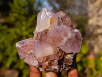 Natural Amethyst Spirit Quartz Clusters x 6 From South Africa - Toprock Gemstones and Minerals
