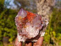 Natural Amethyst Spirit Quartz Clusters x 6 From South Africa - Toprock Gemstones and Minerals