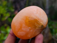 Polished Orange Twist Calcite Palm Stones x 24 From Madagascar - Toprock Gemstones and Minerals