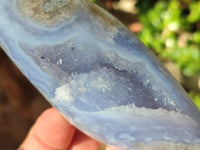 Polished Blue Lace Agate Geodes x 6 From Malawi - Toprock Gemstones and Minerals