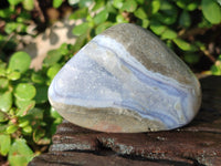 Polished Blue Lace Agate Geodes x 6 From Malawi - Toprock Gemstones and Minerals