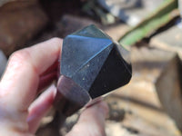 Polished Double Terminated Black Basalt Points x 4 From Madagascar - Toprock Gemstones and Minerals