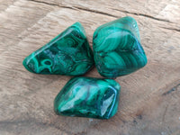 Polished Flower Banded Malachite Free Forms x 70 From Congo - Toprock Gemstones and Minerals
