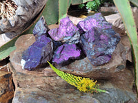 Natural Metallic Purpurite Specimens x 6 From Erongo, Namibia - Toprock Gemstones and Minerals
