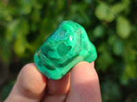 Polished Flower Banded Malachite Free Forms x 35 From Congo - Toprock Gemstones and Minerals