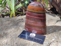 Polished Banded Tiger Iron Standing Free Forms x 2 From South Africa - Toprock Gemstones and Minerals