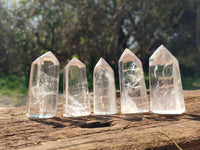 Polished Clear Quartz Crystals x 24 From Madagascar - Toprock Gemstones and Minerals