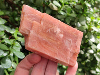 Natural Sunset Orange Calcite Specimens x 4 From Spitzkop, Namibia - Toprock Gemstones and Minerals