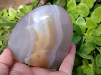 Polished Agate Standing Free Forms x 4 From Madagascar - Toprock Gemstones and Minerals