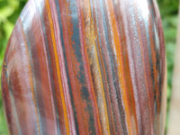 Polished Banded Tiger Iron Standing Free Forms x 3 From South Africa - Toprock Gemstones and Minerals