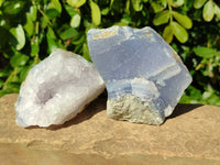 Natural Blue Lace Agate Geode Specimens x 12 From Malawi - Toprock Gemstones and Minerals