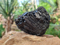 Natural Schorl Black Tourmaline Specimens x 6 From Erongo, Namibia - Toprock Gemstones and Minerals