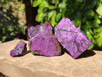 Natural Metallic Purpurite Specimens x 12 From Erongo, Namibia - Toprock Gemstones and Minerals