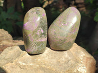 Polished Stichtite Standing Free Forms x 4 From Barberton, South Africa - Toprock Gemstones and Minerals