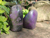 Polished Stichtite Standing Free Forms x 4 From Barberton, South Africa - Toprock Gemstones and Minerals