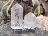Polished Clear Quartz Crystals x 6 From Madagascar - Toprock Gemstones and Minerals