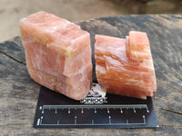 Natural Sunset Orange Calcite Specimens x 12 From Spitzkop, Namibia - Toprock Gemstones and Minerals