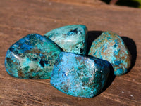 Polished Shattuckite Free Forms x 35 From Congo - Toprock Gemstones and Minerals