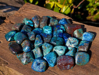 Polished Shattuckite Free Forms x 35 From Congo - Toprock Gemstones and Minerals