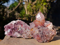 Natural Amethyst Spirit Quartz Clusters x 6 From South Africa - Toprock Gemstones and Minerals