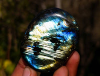 Polished Labradorite Palm Stones x 20 From Tulear, Madagascar - Toprock Gemstones and Minerals