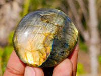 Polished Labradorite Palm Stones x 20 From Tulear, Madagascar - Toprock Gemstones and Minerals