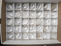 Polished Clear Quartz "Angel Tears" Pendant Pieces x 35 From Madagascar - Toprock Gemstones and Minerals