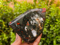 Polished Bloodstone Points x 3 From Swaziland - Toprock Gemstones and Minerals