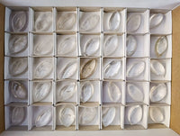 Polished Clear Quartz "Angel Tears" Pendant Pieces x 35 From Madagascar - Toprock Gemstones and Minerals