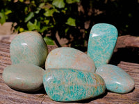 Polished Amazonite Free Forms x 6 From Madagascar - Toprock Gemstones and Minerals