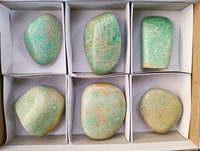 Polished Amazonite Free Forms x 6 From Madagascar - Toprock Gemstones and Minerals