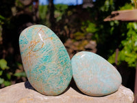 Polished Amazonite Free Forms x 6 From Madagascar - Toprock Gemstones and Minerals
